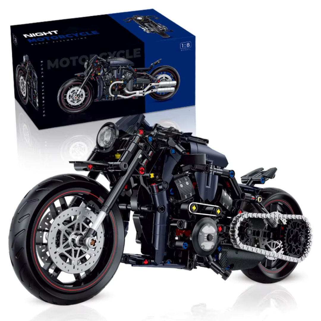 Night Racer 1:8 Motorbike Kit | Brickser LEGO Alternate Build | 623 Pcs